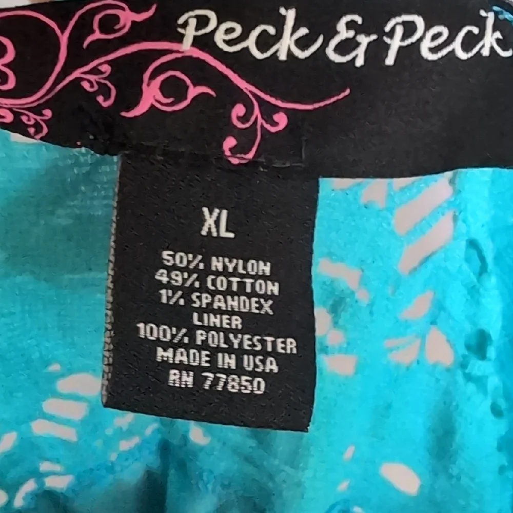 Peck & Peck Blue and Pink Strech Lace Blouses Soft Lightweight Tops - Picture 2 of 10